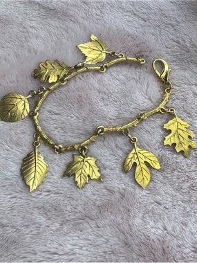 Vintage Autumn Gold tone Bracelet